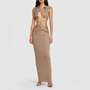 Christopher Esbee Jersey top and skirt. Sold together.